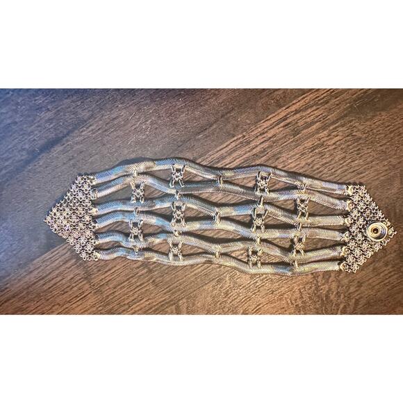 SERGIO GUTIERREZ LIQUID METAL MESH  BRACELET; 7.5" - Picture 4 of 6
